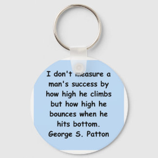 george s patton-citat nyckelring