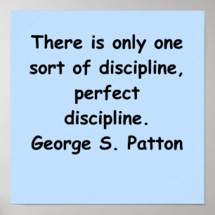 george s patton-citat poster