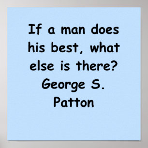 george s patton-citat poster