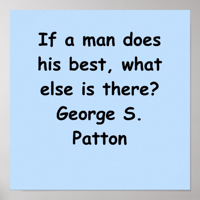 george s patton-citat poster (Framsidan)