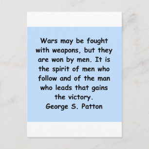 george s patton-citat vykort