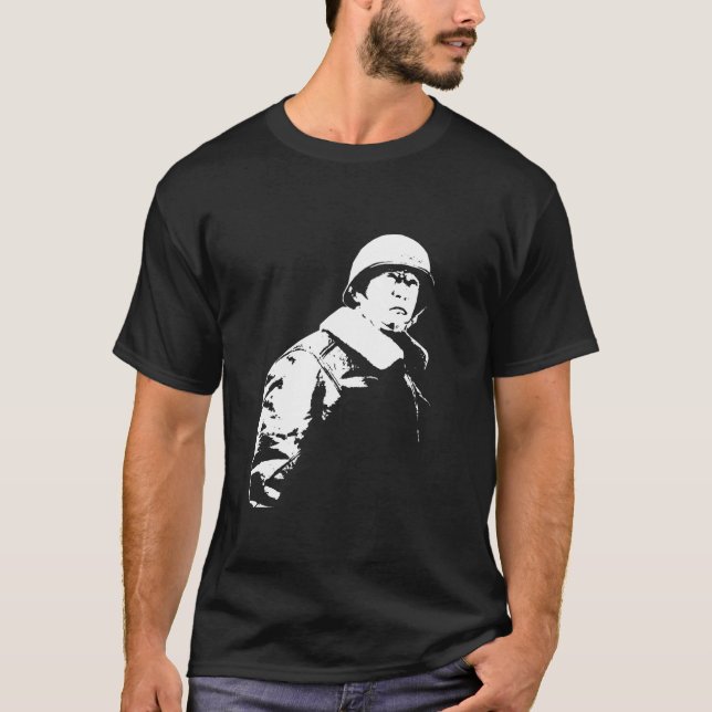 George S. Patton jr. T Shirt (Framsida)
