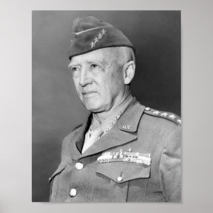 George S. Patton Porträtt Poster