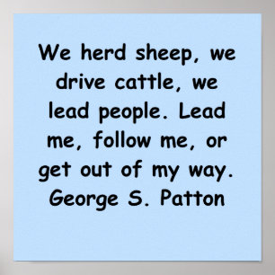 george s pattoncitationstecken poster