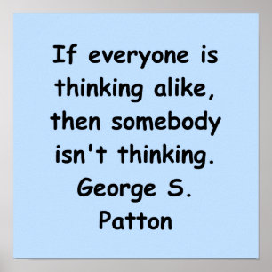 george s pattoncitationstecken poster
