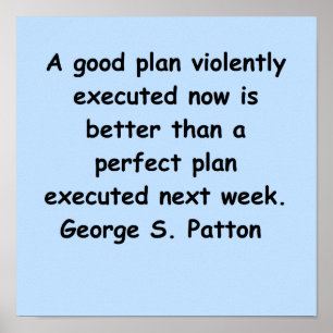 george s pattoncitationstecken poster
