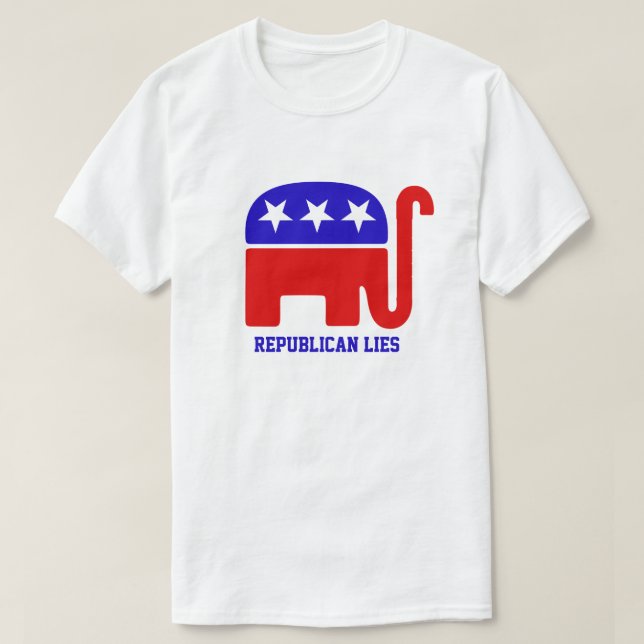 George Santos Ljuger REPUBLICAN PINOCCHIO T-Shirt (Design framsida)