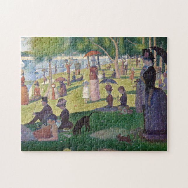 GEORGE SEURAT - A söndag eftermiddag 1884 Pussel (Horisontell)