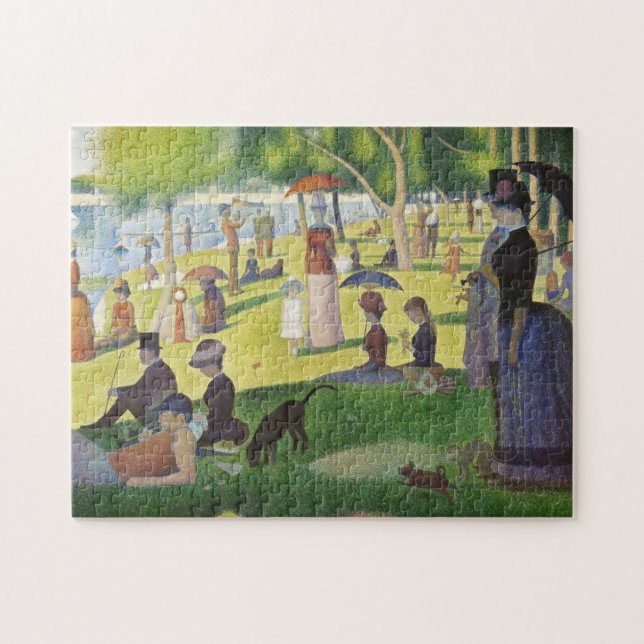 George Seurat A Söndag på Berömden La Grande Jatte Pussel (Horisontell)
