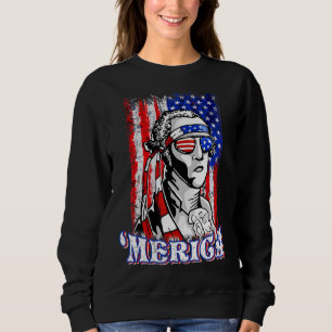 George Sloshington Washington Merica 4:e juli U T Shirt