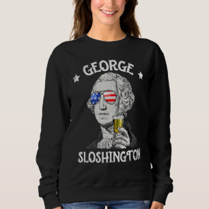 George Sloshington Washington Patriotic 4:e Jul T Shirt