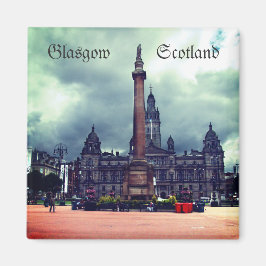 George Square, Glasgow, Skottland, kylmagnet Magnet