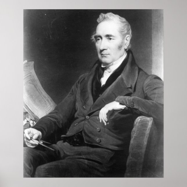 George Stephenson, graverad av Charles Turner Poster (Framsidan)