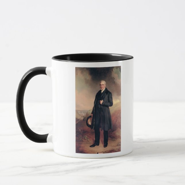George Stephenson Mugg (Vänster)