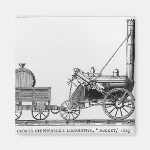 George Stephensons lokomotiv, "raket", 1829 Magnet