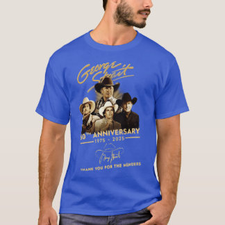 George Strait 50:e ÅRSDAGEN 1975-2025 THANK Y T Shirt