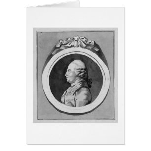 George Stubbs (1724-1806) (grått tvättat på papper Hälsningskort