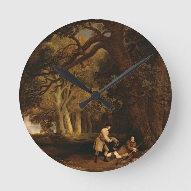 George Stubbs | A Repose After Tagation (oil on ca Rund Klocka (Framsida)
