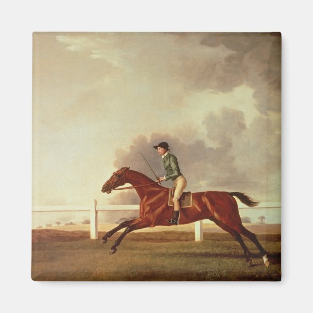 George Stubbs | Bay Malton med John Singleton Up Magnet (Framsidan)