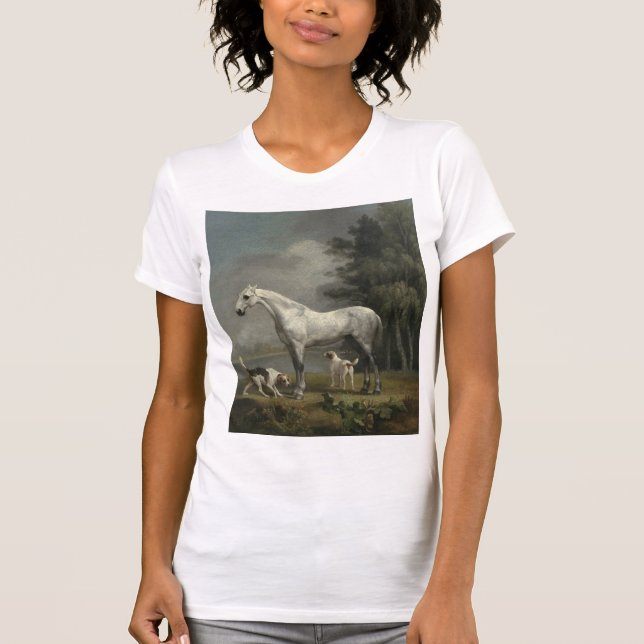 George Stubbs - en Dapple Grått Hunter T Shirt (Framsida)