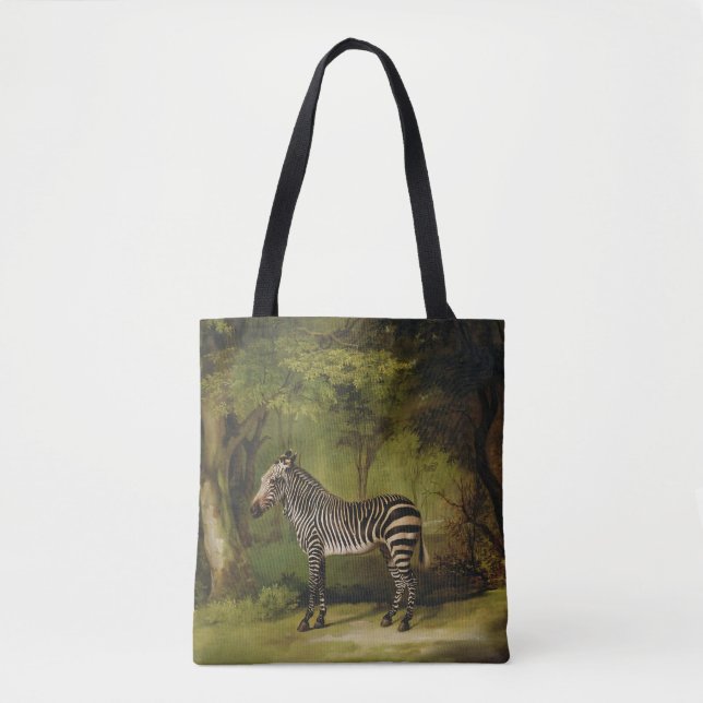 George Stubbs | en sebra, 1763 (olja på kanfas) Tygkasse (Framsida)