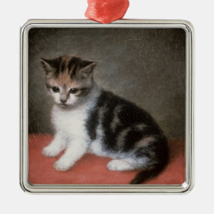 George Stubbs Fröcken Ann vit kattunge, 1790 Julgransprydnad Metall