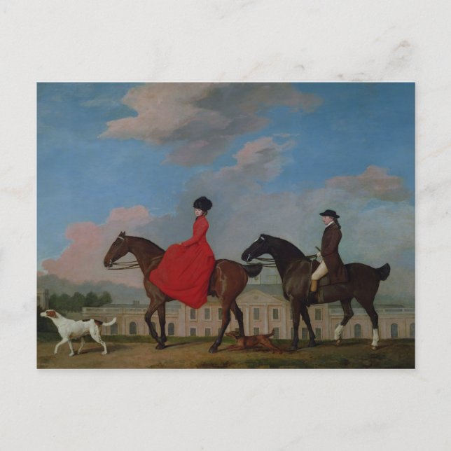 George Stubbs | John och Sophia Musters på Vykort (Framsida)
