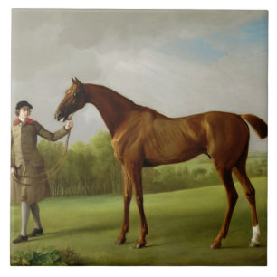 George Stubbs   lyster som rymms av en brudgum, Kakelplatta