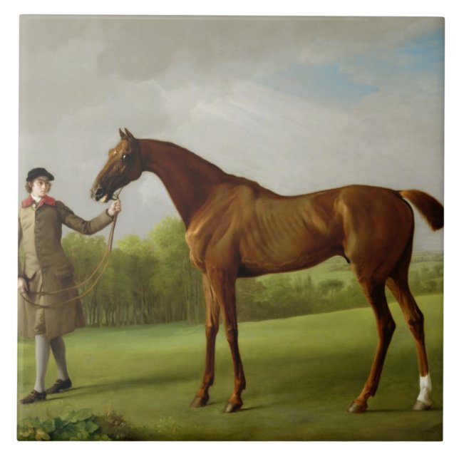 George Stubbs | lyster som rymms av en brudgum, Kakelplatta (Framsidan)
