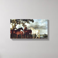 George Stubbs - Mares and Foals in a Ligcape