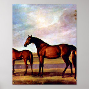 George Stubbs Mares and fots Poster