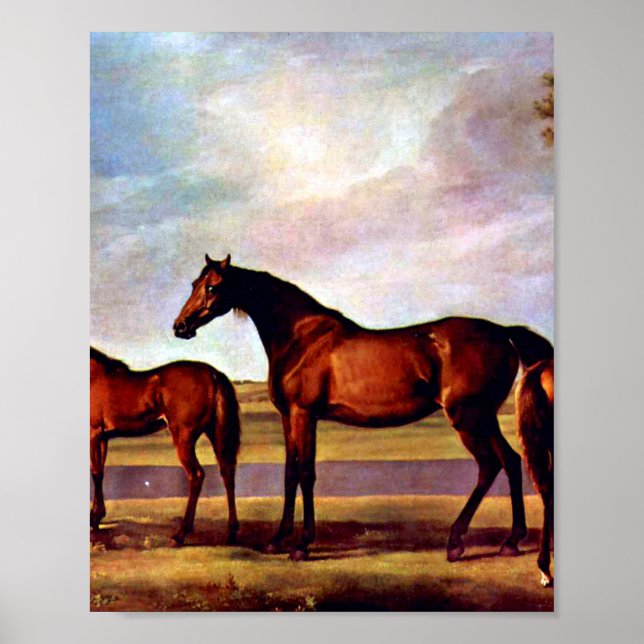 George Stubbs Mares and fots Poster (Framsidan)