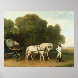 George Stubbs Phaeton med Cream Pons par Poster