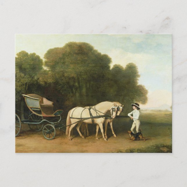 George Stubbs | Phaeton med Cream Pons par Vykort (Framsida)