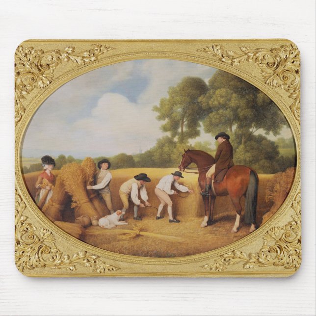 George Stubbs | Reapers, 1795 (emalj på kex e Musmatta (Framsidan)