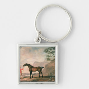 George Stubbs Scapeflood Fyrkantig Silverfärgad Nyckelring