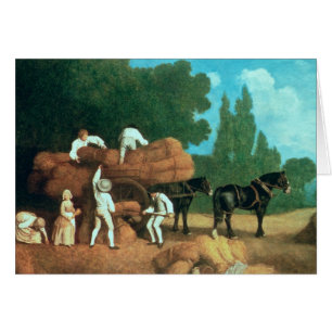 George Stubbs Skördevagn Hälsningskort