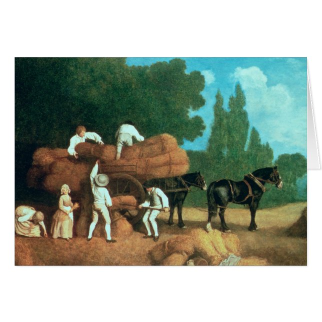 George Stubbs | Skördevagn Hälsningskort (Framsidan Horizontal)