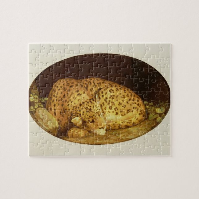 George Stubbs | sova Leopard, 1777 (emalj på Pussel (Horisontell)
