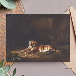 George Stubbs Tiger Painting Art Print Vykort