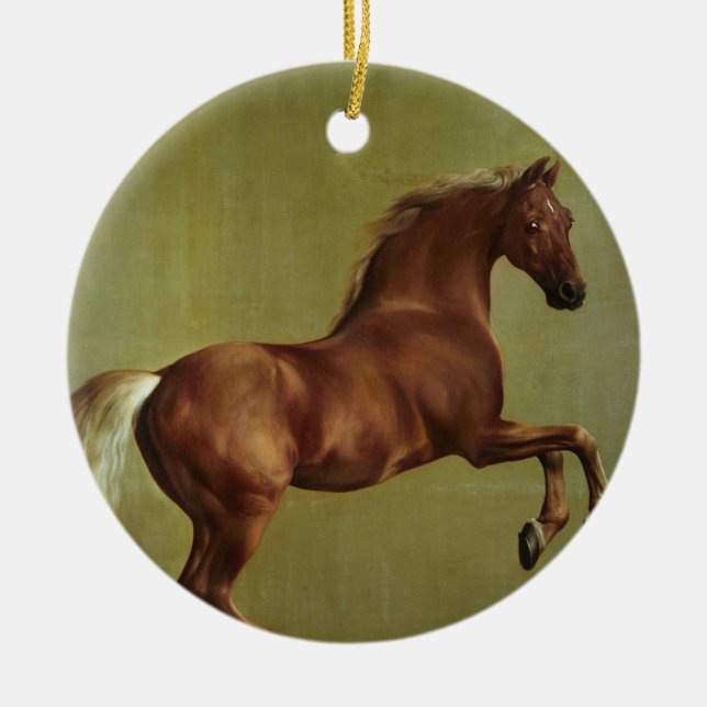 George Stubbs | Whistlejacket, 1762 Julgransprydnad Keramik (Framsidan)
