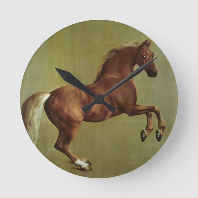 George Stubbs | Whistlejacket, 1762 Rund Klocka (Framsida)