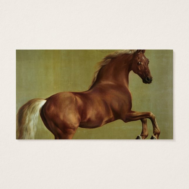 George Stubbs | Whistlejacket, 1762 Visitkort (Baksidan)