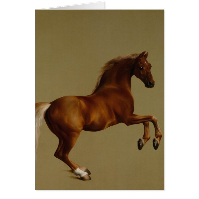 George Stubbs Whistlejejok Tävling Horse Hälsningskort (Framsidan)