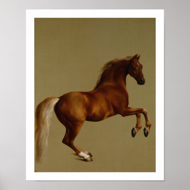 George Stubbs Whistlejejok Tävling Horse Poster (Framsidan)