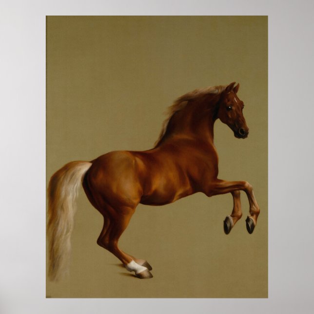 George Stubbs Whistlejejok Tävling Horse Poster (Framsidan)