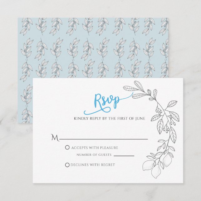 George Svarskort Inbjudningar (Fram/baksida)