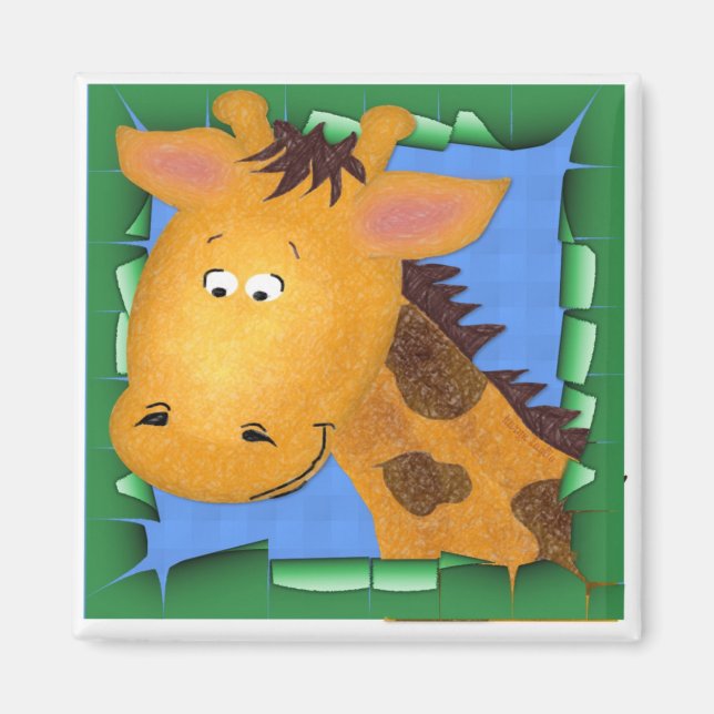 George The Giraffe Magnet (Framsidan)