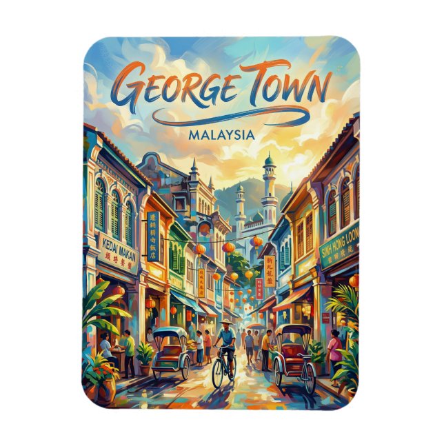George Town Malaysia Magnet (Vertikal)
