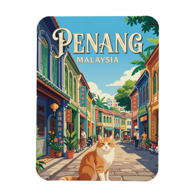 George Town Malaysia Magnet (Vertikal)